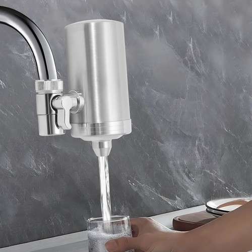 Filtro acqua rubinetto acciaio